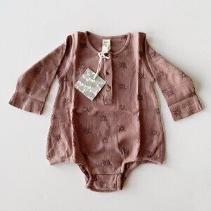 Kate Quinn Organics Long Sleeve Henley Bubble 12-18 Months